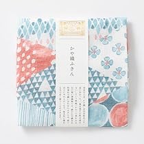 Amazon｜【中川政七商店】かや織ふきん 柄あわせ 藍｜キッチン